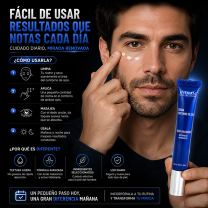 Indian Collection - CREMA CONTORNO DE OJOS  HOMBRE