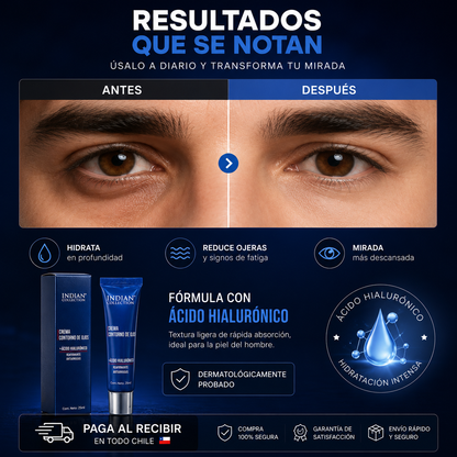 Indian Collection - CREMA CONTORNO DE OJOS  HOMBRE